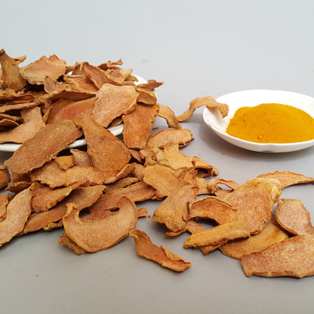 Dehydrated Turmeric Slices with Powder